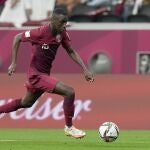 Almoez Ali, que jugó en la Cultural Leonesa, es la principal referencia de la selección qatarí