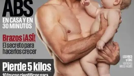 Leo Rico es sin duda un papá super en forma