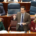 El consejero de Economía, Hacienda y Empleo de la Comunidad de Madrid, Javier Fernández-Lasquetty, en el Pleno de este martes en la Asamblea de Madrid