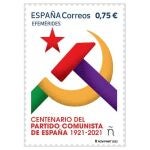 Sello de Correos conmemorativo del centenario del Partido Comunista