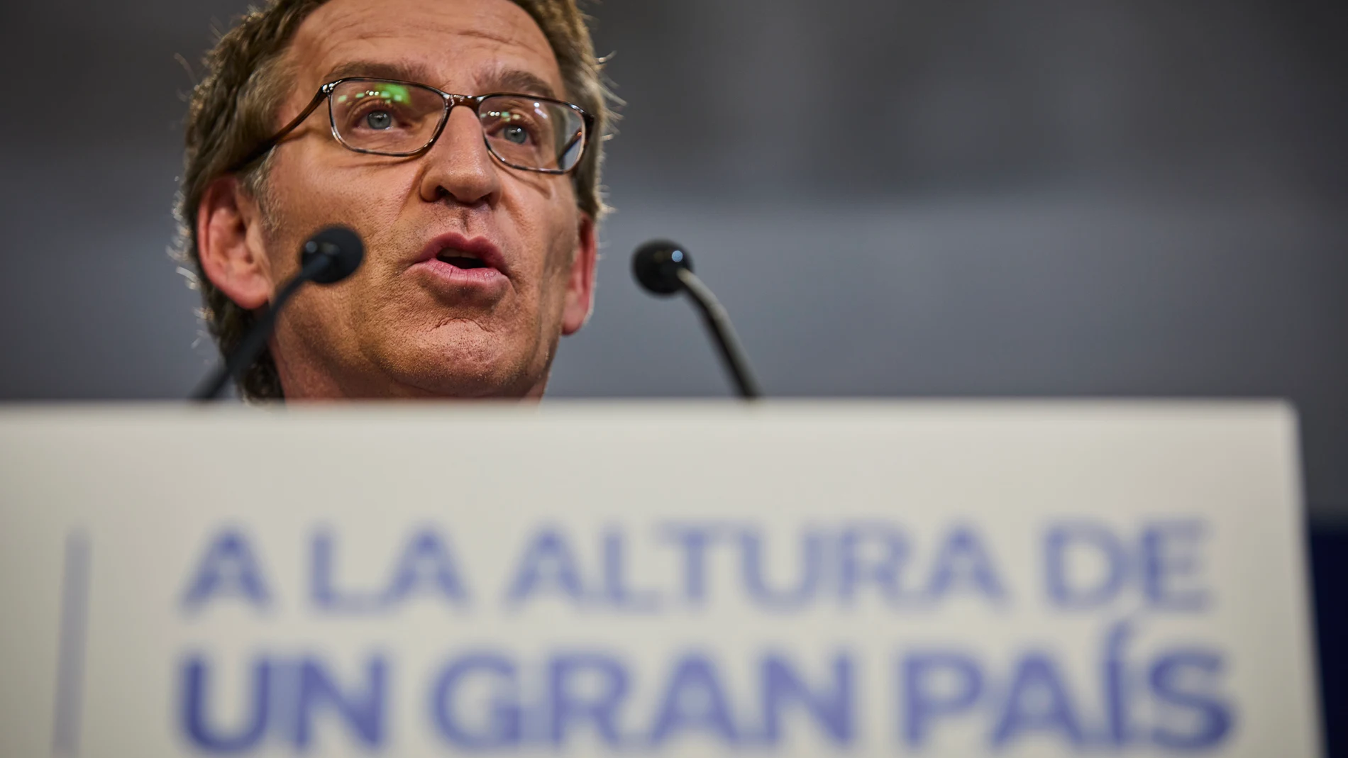 El líder del Partido Popular, Alberto Nuñez Feijóo.