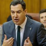 El presidente de la Junta de Andalucía, Juanma Moreno