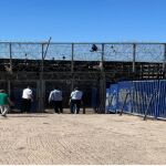 Puertas del paso de Barri Chino del lado marroquí (fotografía informe CNDH)