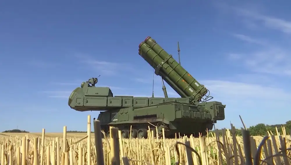 Un sistema de defensa antiaérea ruso Buk-M3