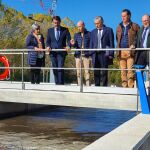 El consejero Juan Carlos Suárez-Quiñones visita la nueva EDAR de Trespaderne