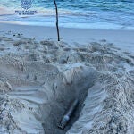 El grupo de TEDAX-NRBQ de la Policía Nacional desactivó el lunes un artefacto militar que encontró un transeúnte entre la vegetación en una playa del municipio mallorquín de Manacor.