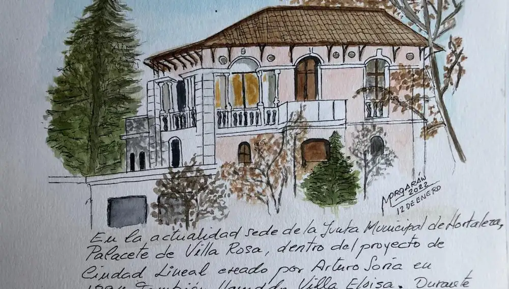 Ilustraciones del proyecto de Urban Sketchers para Legado Arturo Soria
