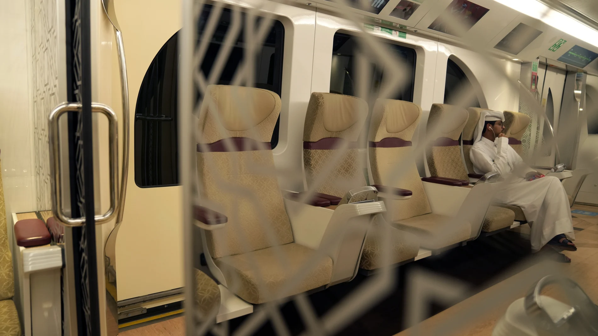 Interior del Metro de Doha