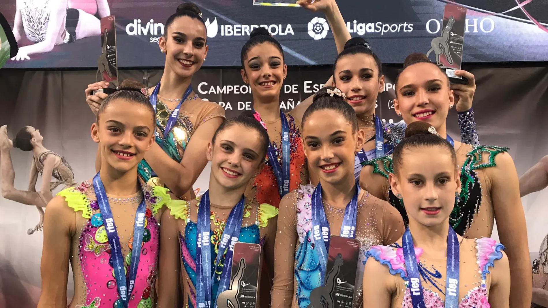 Gimnastas del Club Ritmo