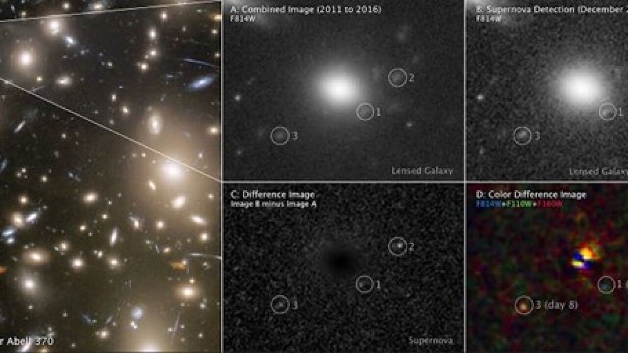 El Hubble ha observa el primer “cómic astronómico” de una supernova