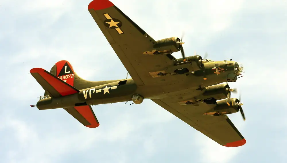 Imagen del histórico B-17 llamado "Texas Raiders"