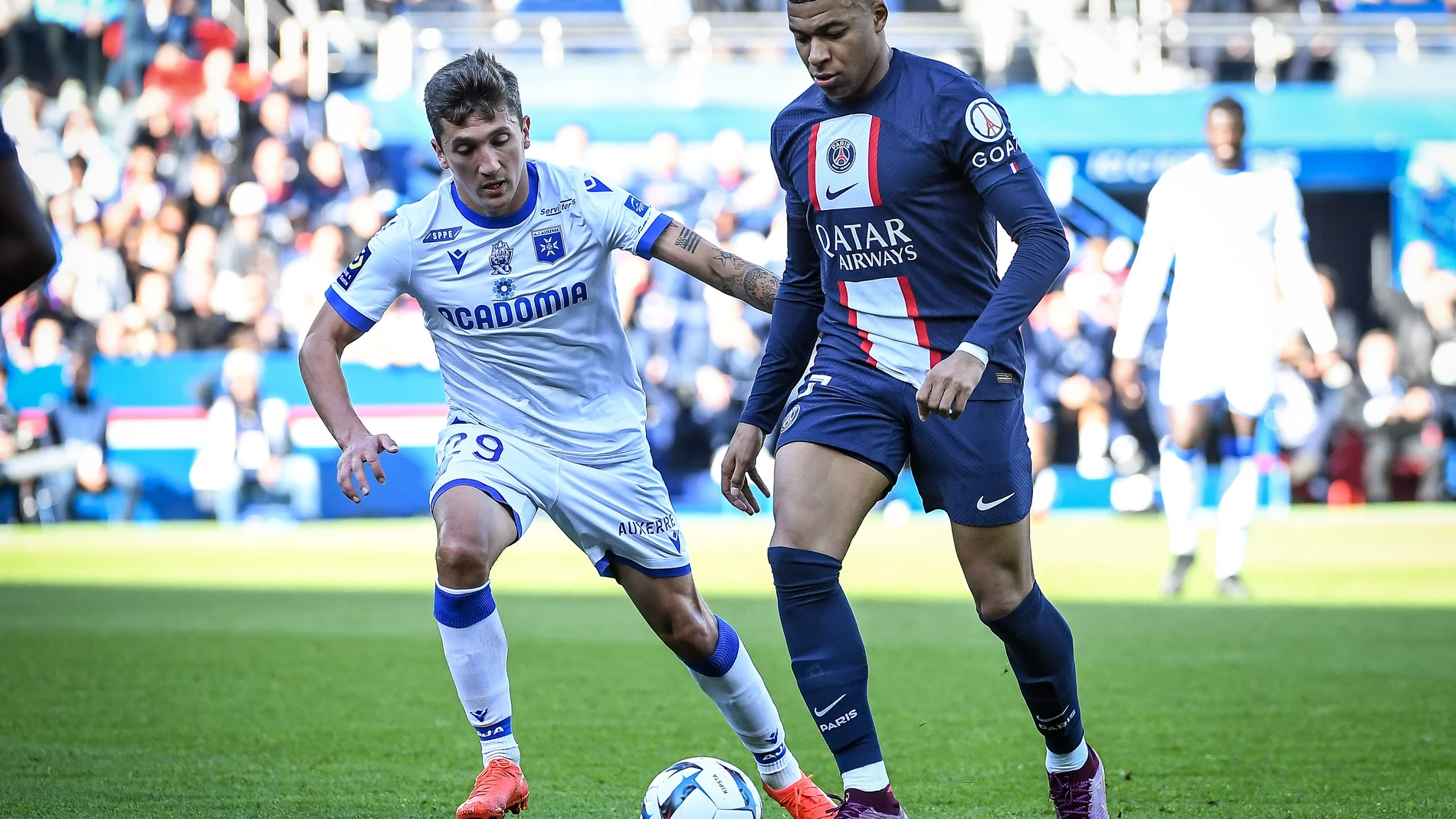 Mbappé en el último partido con el PSG