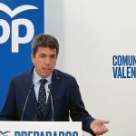 Carlos Mazón en rueda de prensa