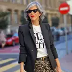 Carmen Gimeno con vaqueros de Mango.