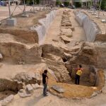 Excavaciones arqueológicas en el dolmen de Montelirio, en Castilleja de Guzmán