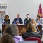 El alcalde de Sevilla, entre otros, durante la presentación del proyecto. AYUNTAMIENTO DE SEVILLA