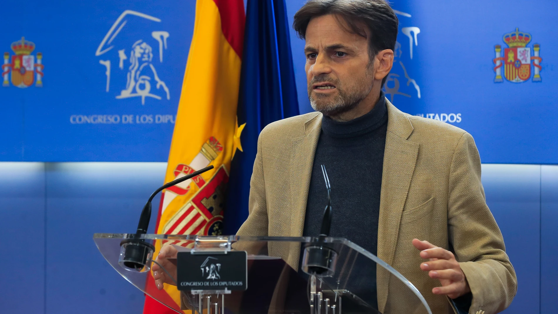 El presidente del grupo parlamentario de Unidas Podemos, Jaume Asens.