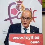 El presidente de la Real Federación de Castilla y León de Fútbol, Marcelino Maté