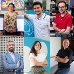 Pablo Morales, Mercedes Paoletti, Saul Alonso, Luis Costero, Francisco Casacuberta, Savins Puertas, Antonio Ruiz, Aurora González, Francisco García del Pozo y Edmundo Tovar (de arriba a abajo y de izquierda a derecha) (Fotografías cedidas por la Fundación BBVA)
