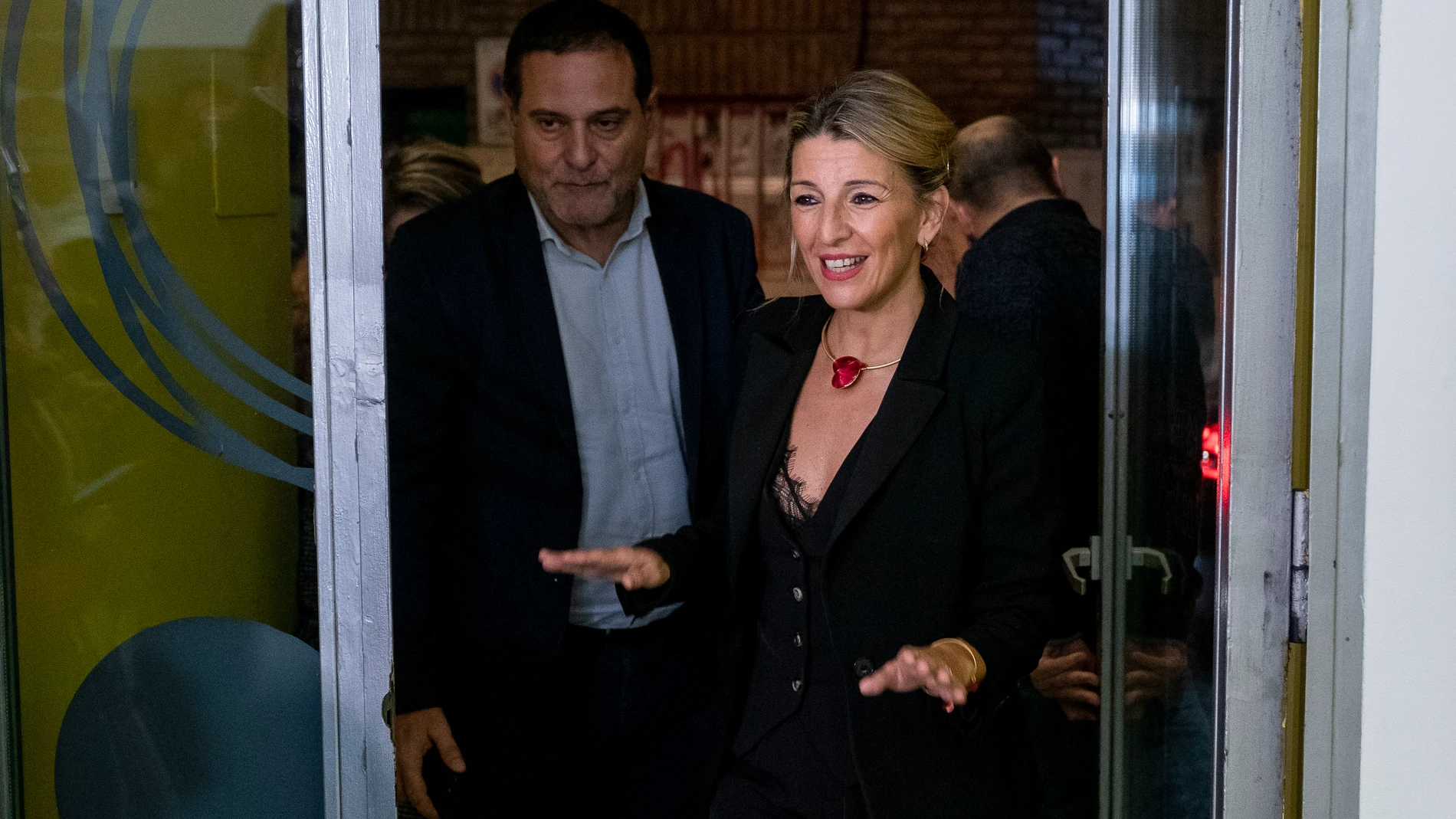 La vicepresidenta segunda y ministra de Trabajo y Economía Social, Yolanda Díaz, interviene en el acto de presentación del libro 'Lucha de clases, franquismo y democracia', del historiador y exportavoz de En Comú Podem en el Congreso Xavier Domènech, en el Espacio Ecco, a 16 de noviembre de 2022, en Madrid (España). Este libro narra las experiencias de los trabajadores y trabajadoras que sufrieron una de las dictaduras más duras y longevas del siglo XX europeo. Una experiencia de resistencia y conflictividad que supuso el principal desafío al franquismo.16 NOVIEMBRE 2022A. Pérez Meca / Europa Press16/11/2022