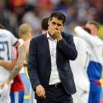 Fernando Hierro, después de la derrota ante Rusia en octavos de final
