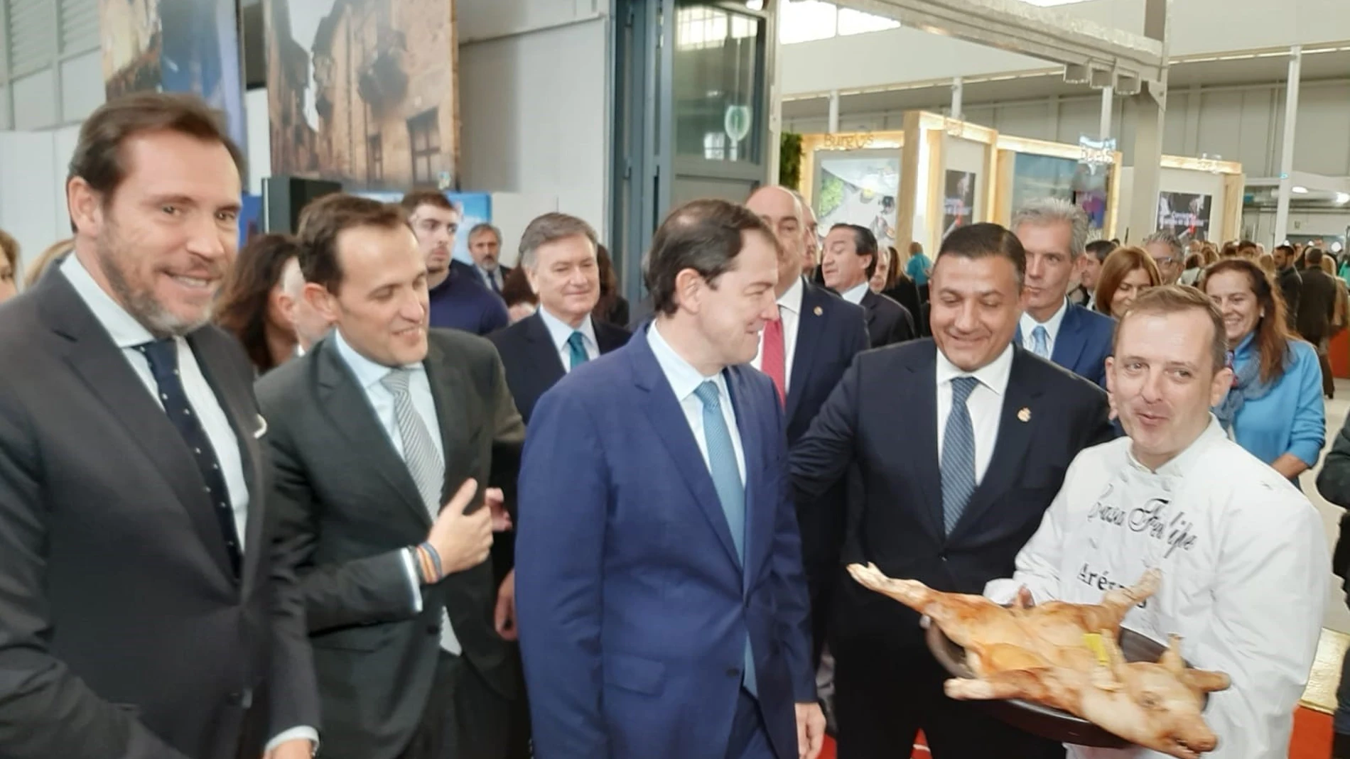 Inauguración de la Feria Internacional de Turismo de Interior, Intur. Em la imagen Mañueco junto a Carlos García, Conrado Íscar y Óscar Puente