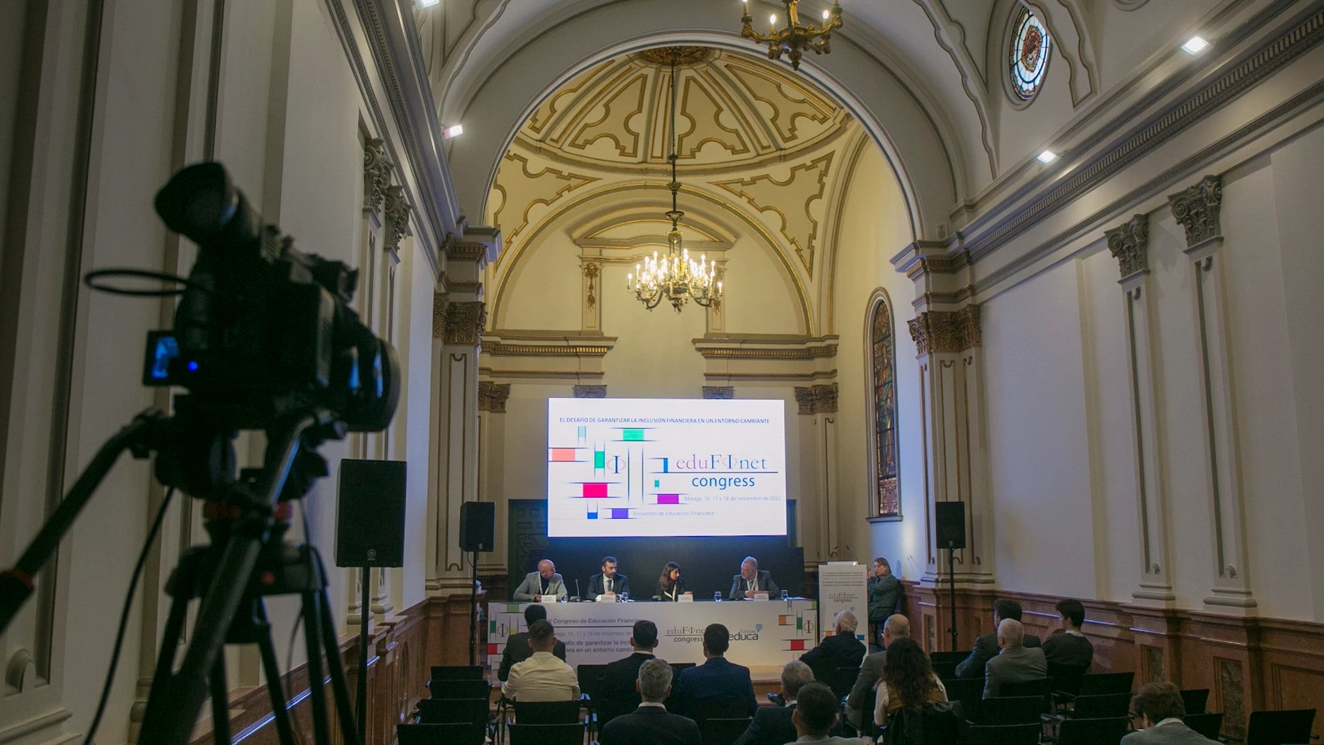 El Proyecto Edufinet de Unicaja clausura en Málaga el V Congreso de Educación Financiera con más de 350 inscritos.UNICAJA18/11/2022