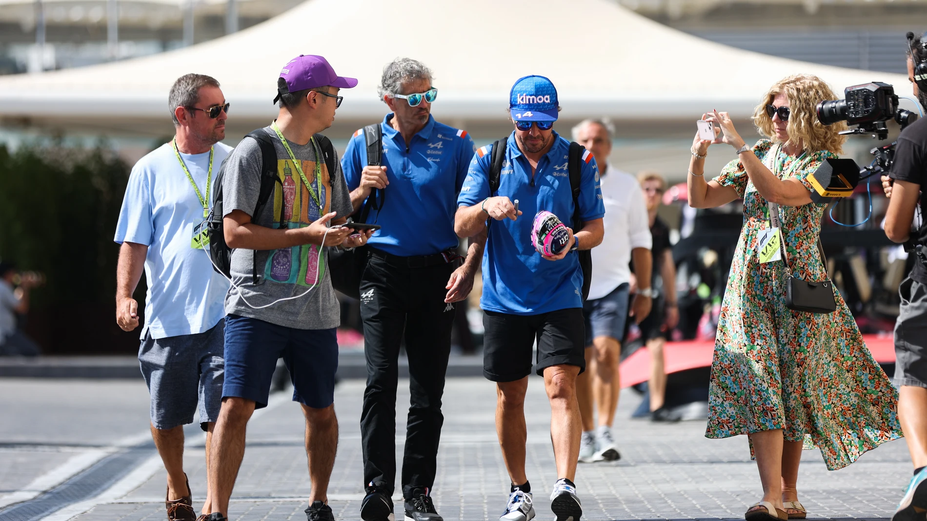Fernando Alonso, en el Gran Premio de Abu Dhabi de Fórmula Uno