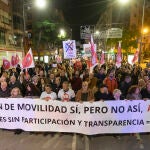 Unas dos mil personas se han manifestado contra el plan de movilidad urbana
