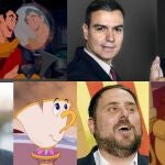 El original hilo de Twitter que compara a los políticos con los personajes de “La bella y la bestia”