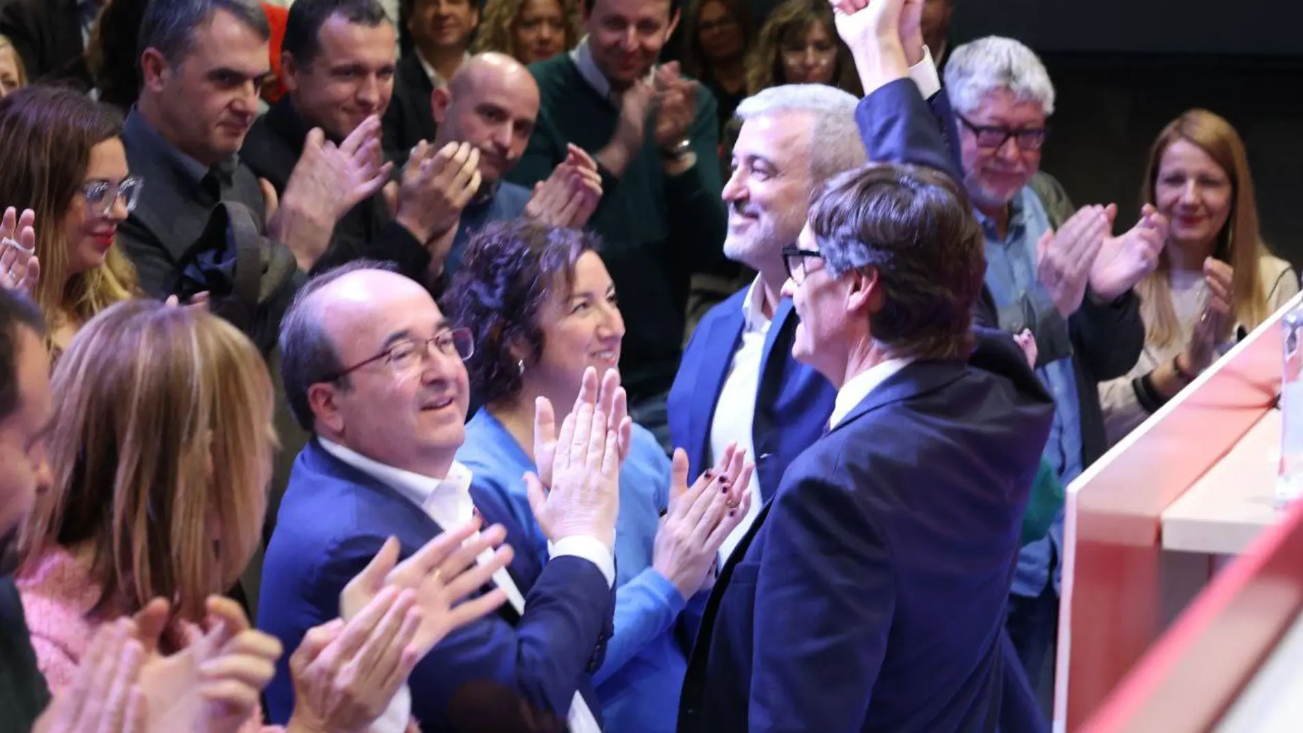 Salvador Illa junto a Jaume Collboni
