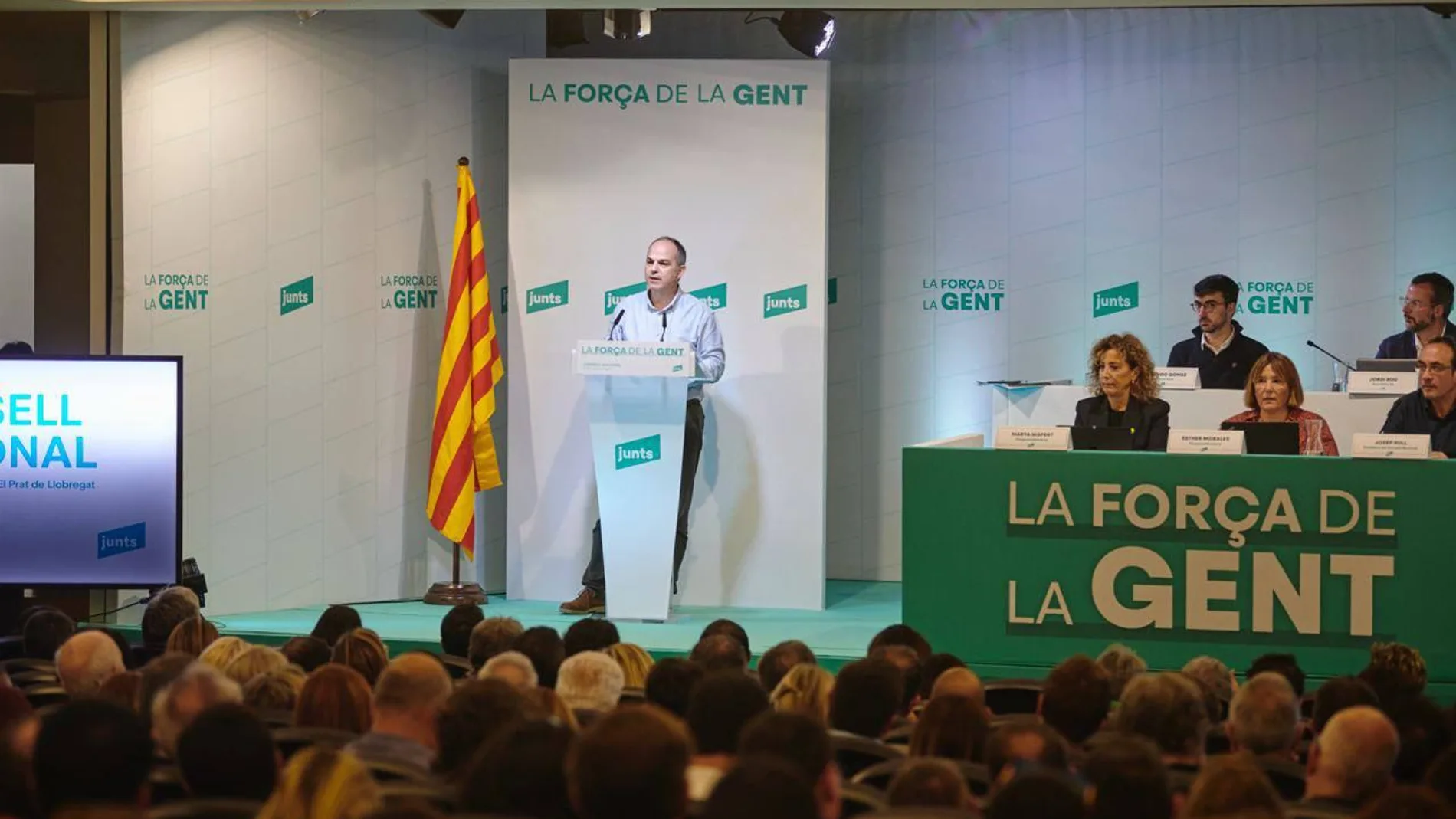El secretario general de Junts, Jordi Turull, en el Consejo Nacional