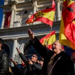 Concentración con motivo del aniversario de la muerte de Francisco Franco el 20N.