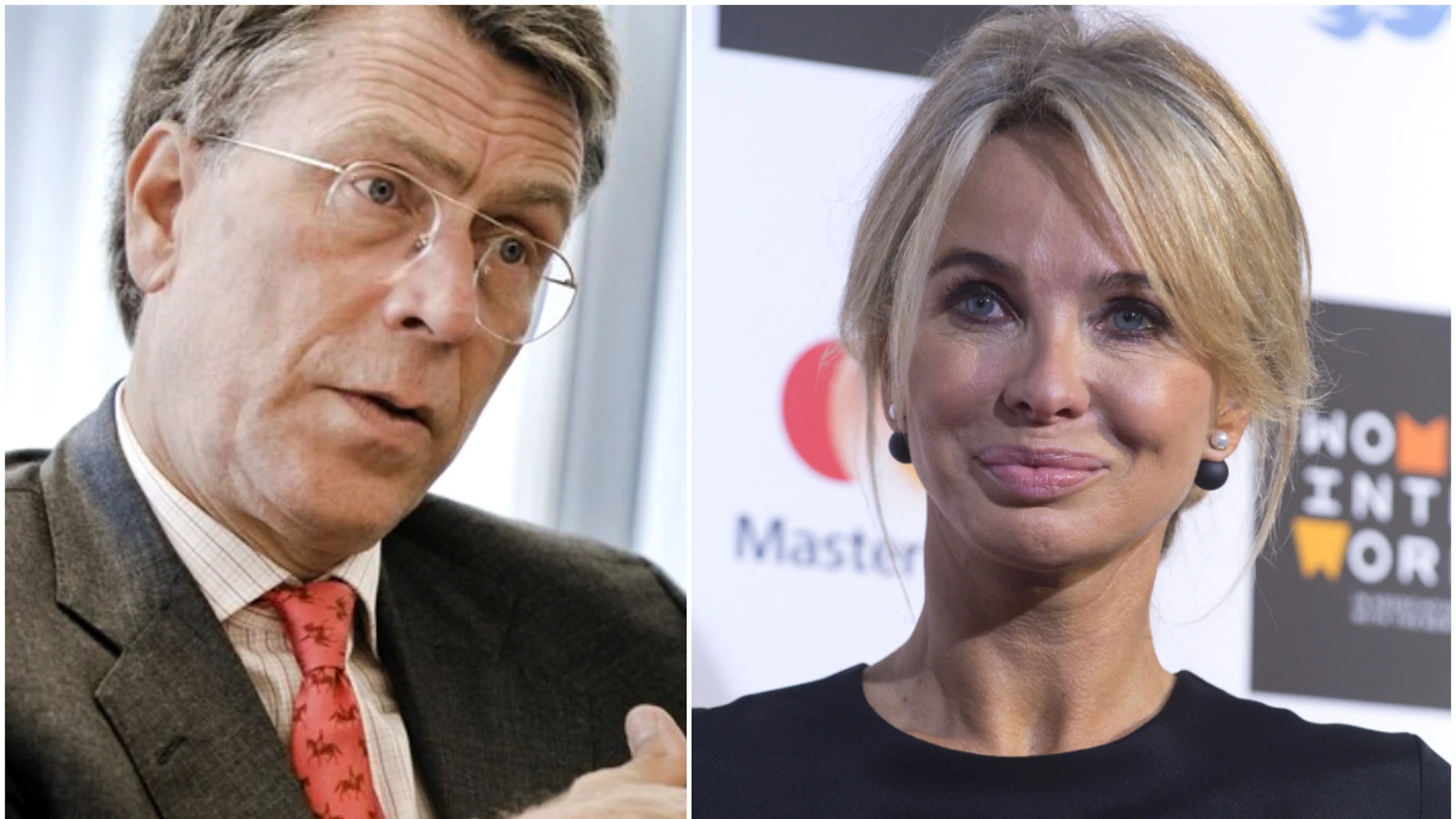 Corinna Larsen y su primer marido, Philip Adkins