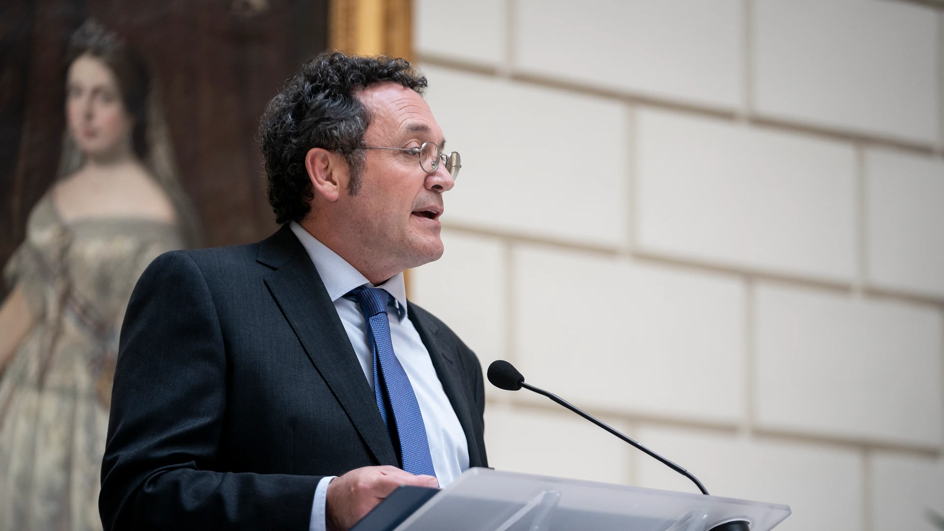 El Fiscal General del Estado, Álvaro García Ortiz, interviene durante la presentación del Convenio para la investigación eficaz de los delitos contra la vida, la salud y la integridad física de los trabajadores en la Sede de la Fiscalía General del Estado, a 22 de noviembre de 2022, en Madrid (España)