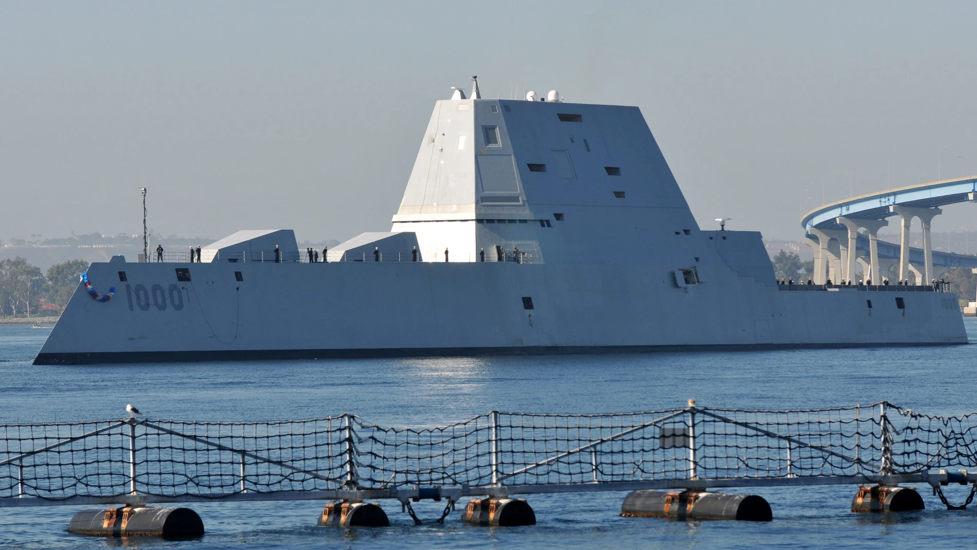 El destructor USS Zumwalt de la Marina de EEUU