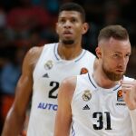 El alero del Real Madrid Dzanan Musa, durante el encuentro de la fase regular de la Euroliga de baloncesto ante el Valencia Basket