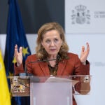 La vicepresidenta primera y ministra de Asuntos Económicos y Transformación Digital, Nadia Calviño
