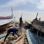 Puerto de pescadores en Saint Louis, Senegal.