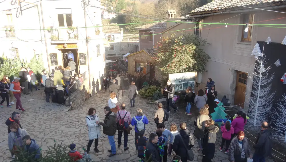 Una imagen de la feria del abeto en Espinelves