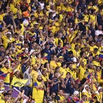 Los aficionados ecuatorianos en el Países Bajos-Ecuador del Mundial de Qatar 2022