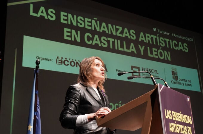 La consejera de Educación, Rocío Lucas, clausura la jornada "Las Enseñanzas Artísticas en Castilla y León"