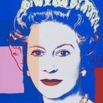 Imagen de "Queen Elizabeth II 335", de Andy Warhol, parte de la serie "Reigning Queens" producida por Warhol en 1985.