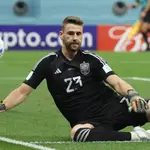 Unai Simón, guardameta del Athletic, con España en el Mundial de Qatar. EFE/EPA/Ronald Wittek