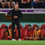 Luis Enrique, en el España vs Alemania del Mundial de Qatar 2022
