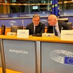 El consejero de Presidencia, Justicia e Interior, Enrique López, en el Parlamento Europeo.