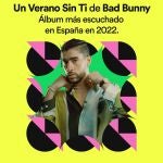 Bad Bunny consigue un total de 18.300 millones de reproducciones