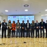Los representantes del consumo y la distribución, en el acto de hoy