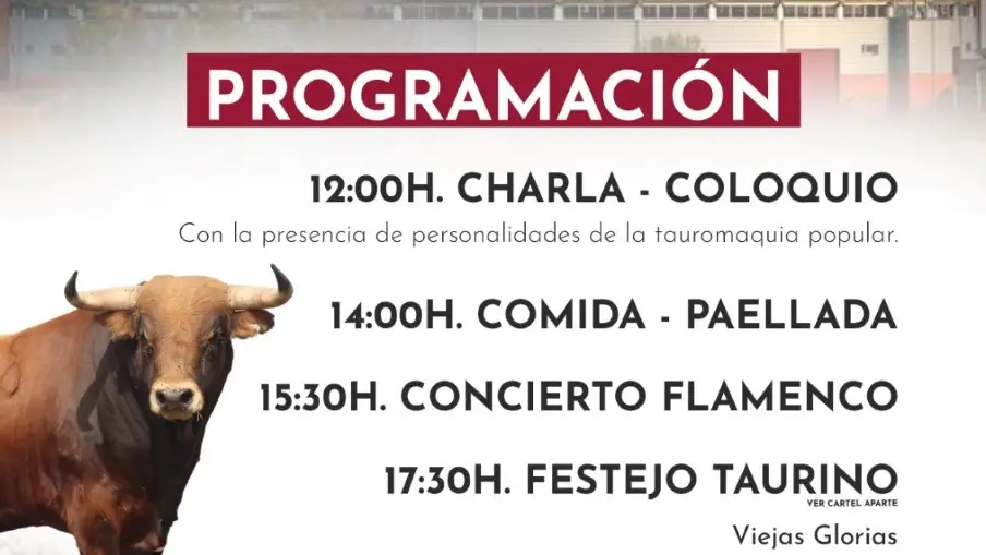 Cartel anunciador del "Día de las Asociaciones Taurinas"