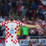 Josko Gvardiol, durante el partido de Croacia contra Bélgica